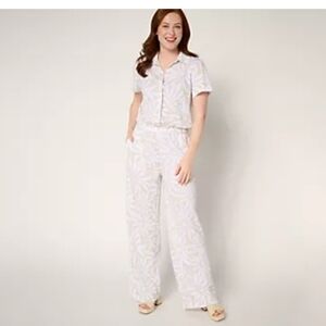 Belle Beach by Kim Gravel Reg Cabana Knit Good Vibrations Jumpsuit
